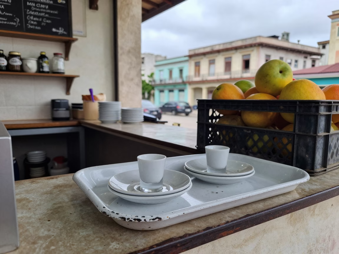 Café Counter in Havana in in Havana, Cuba