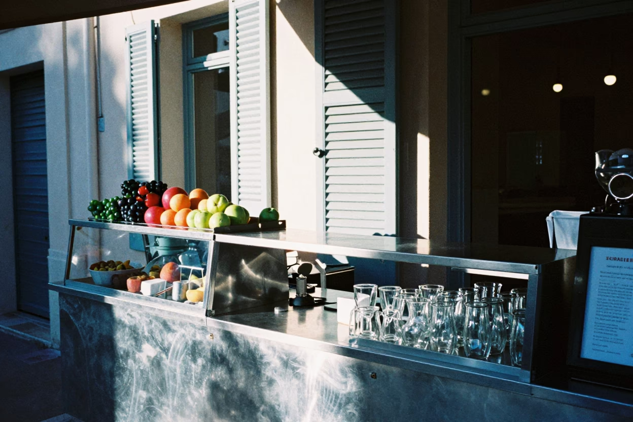 Café Counter in Marseille in in Marseille, France