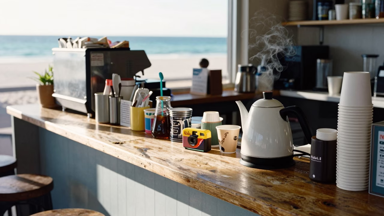 Café Counter in Perth in in Perth, Western Australia, Australia