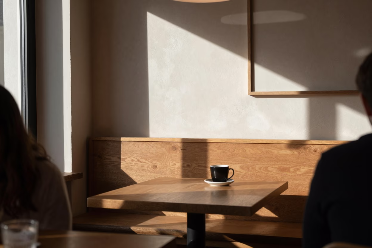 Cafe Interior at The Early Afternoon Light in Stockholm in in Stockholm, Sweden