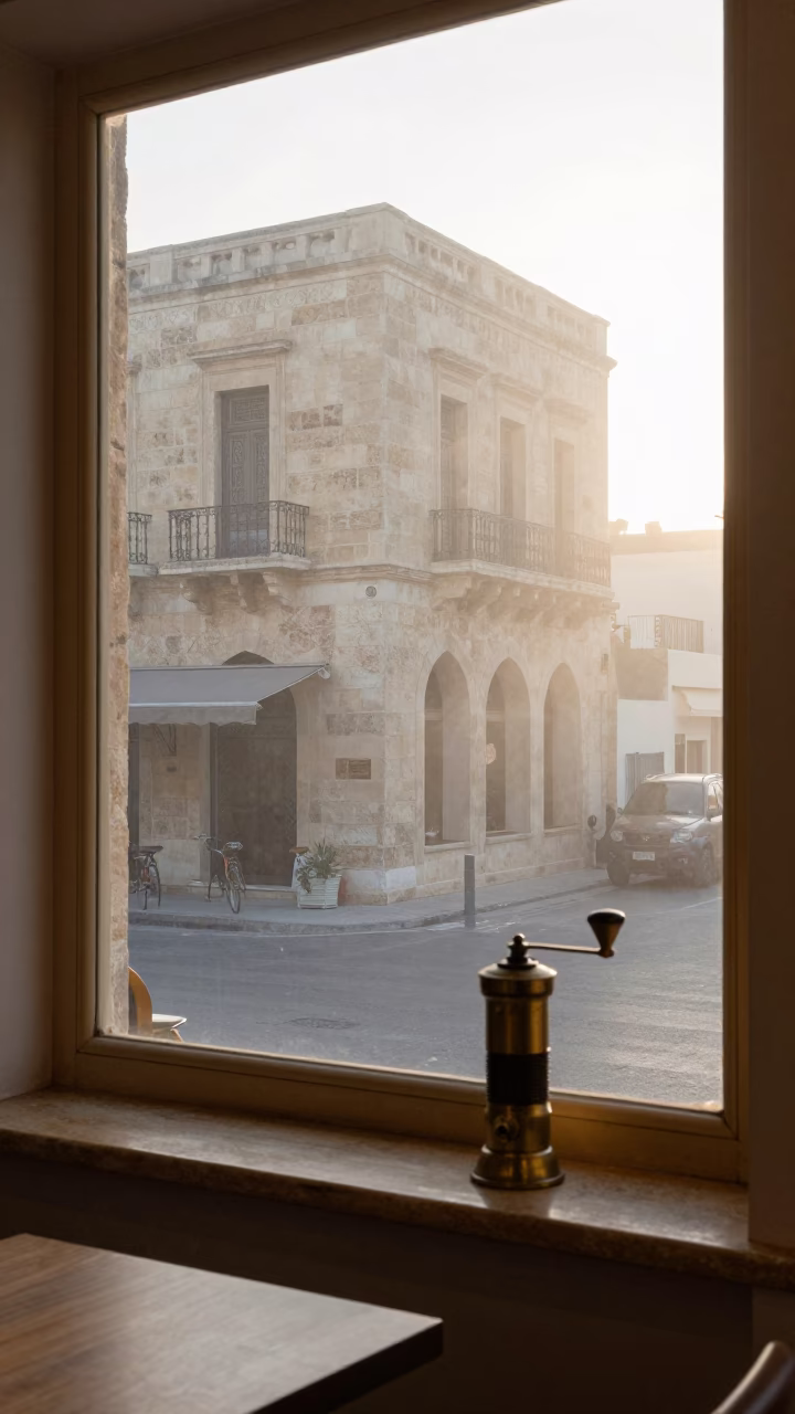 Café Interior in Alexandria in in Alexandria, Egypt