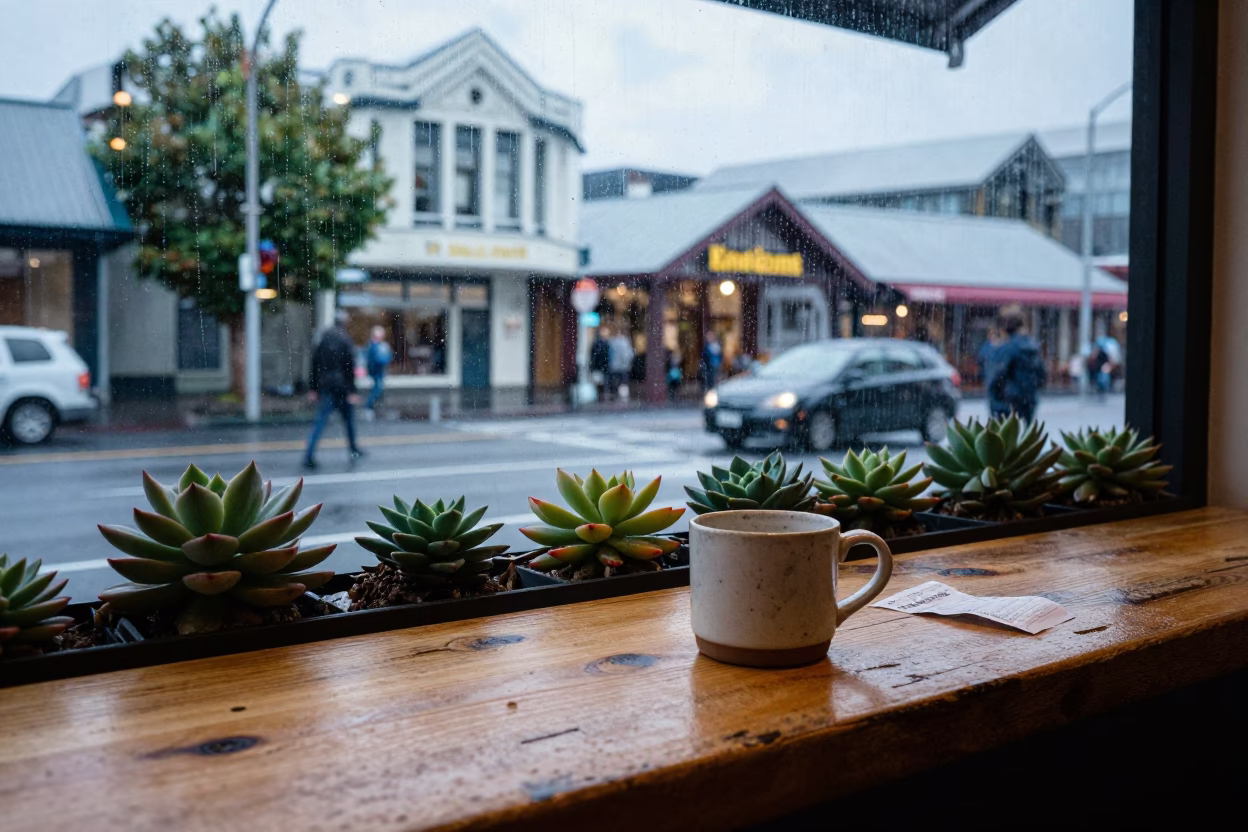 Café Interior in Christchurch in in Christchurch, New Zealand