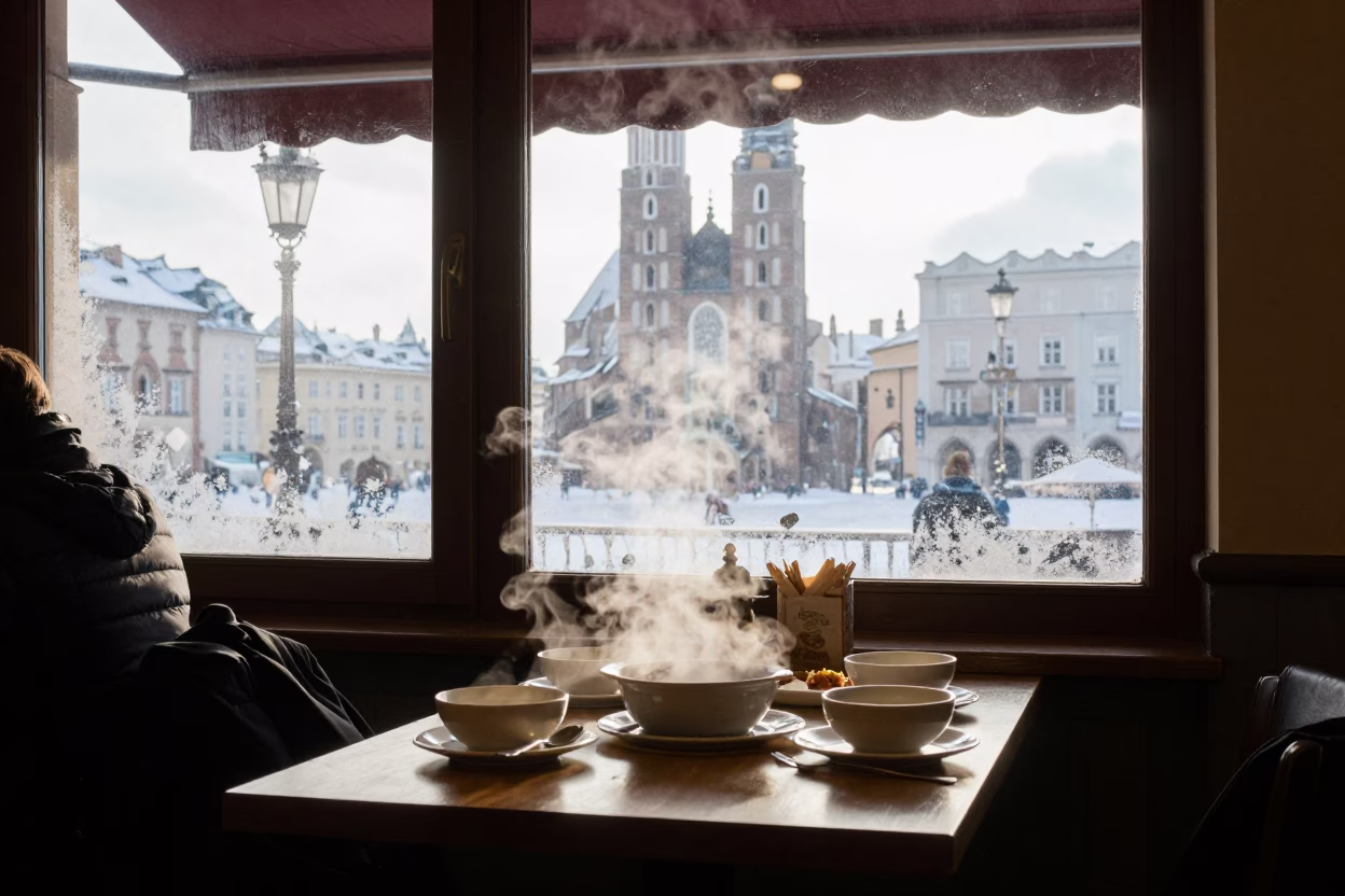 Cafe Interior in Krakow in in Krakow, Poland