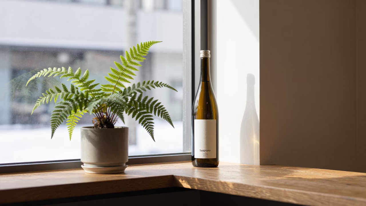 Cafe Interior in Sapporo at The Late Morning Light in in Sapporo, Japan