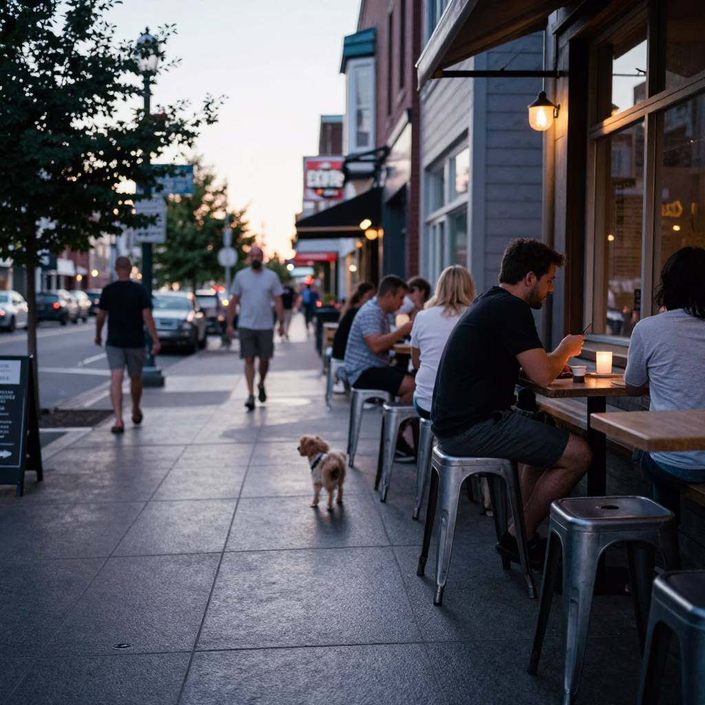 Café Scene in Halifax in in Halifax, Nova Scotia, Canada