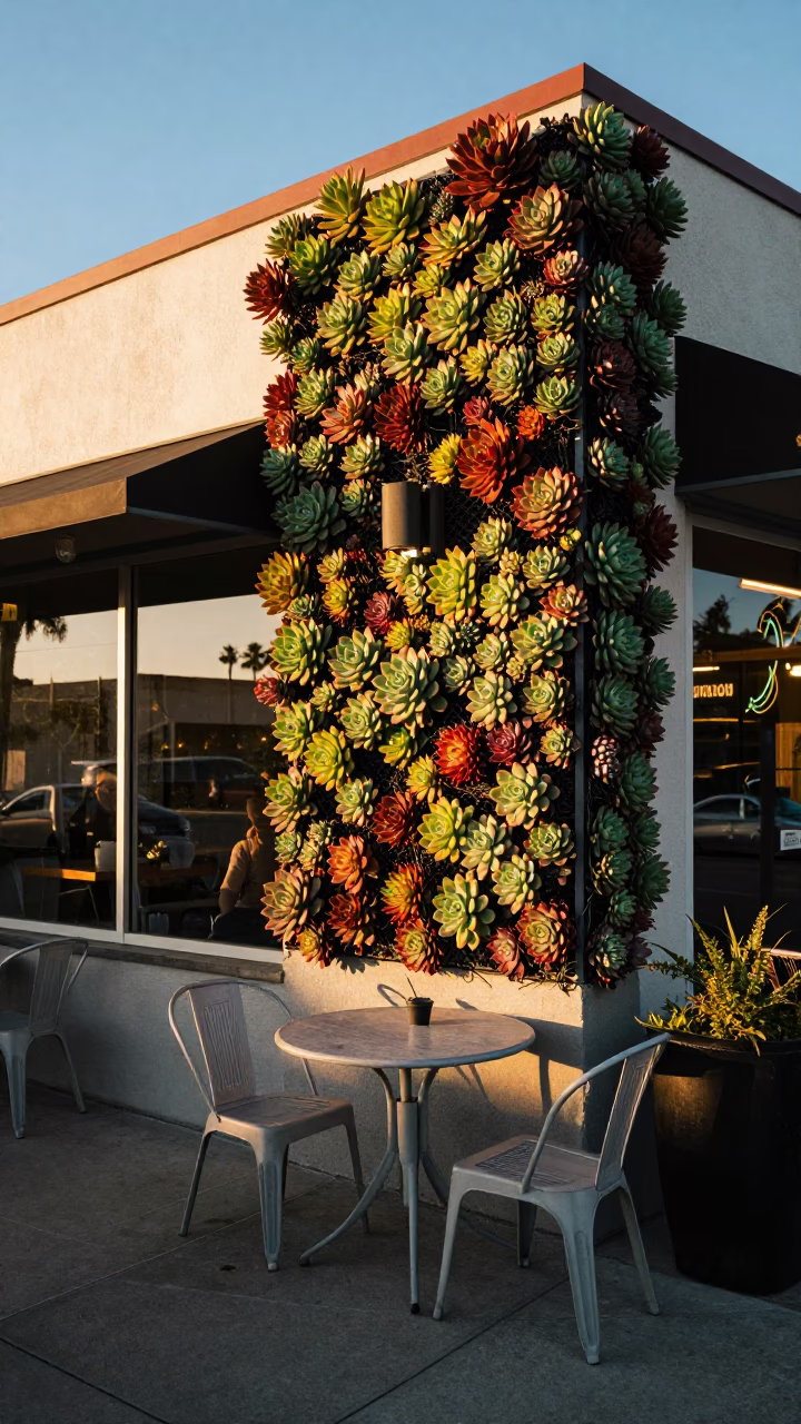Cafe Scene just after sunrise in San Diego in in San Diego, California, United States