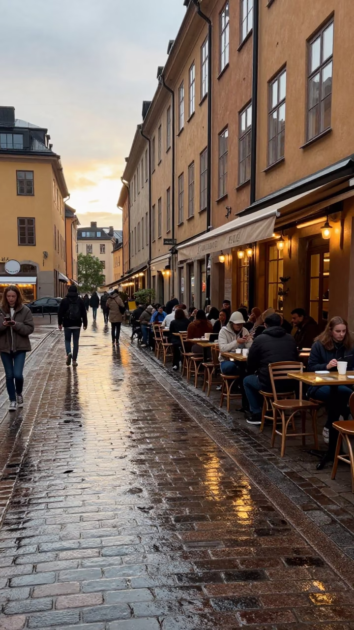 Café Seating in Stockholm in in Stockholm, Sweden