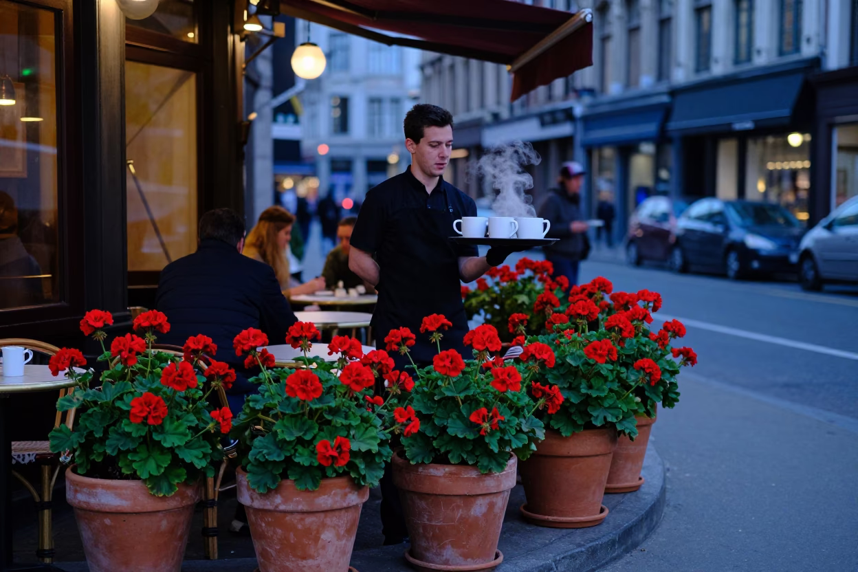 Café Service in Brussels in in Brussels, Belgium