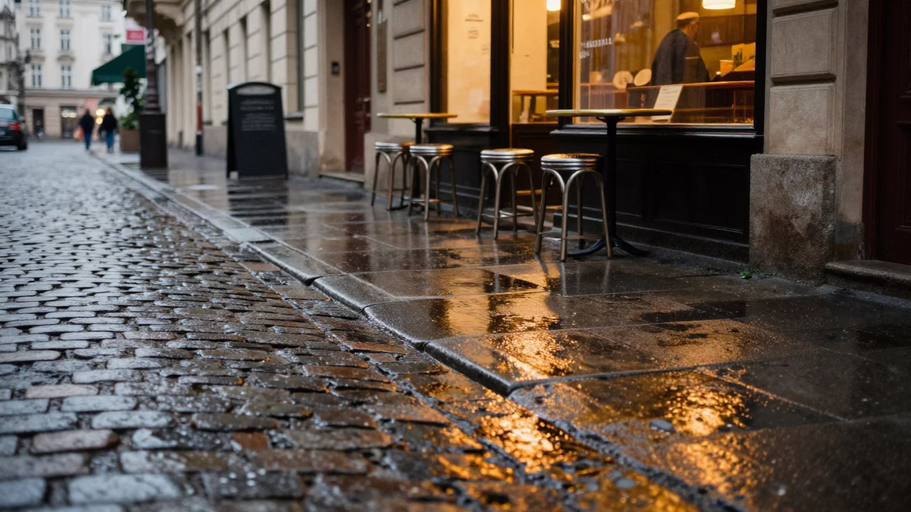 Café Stools in Vienna in in Vienna, Austria
