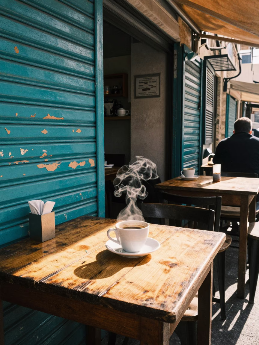 Café Table in Beirut in in Beirut, Lebanon