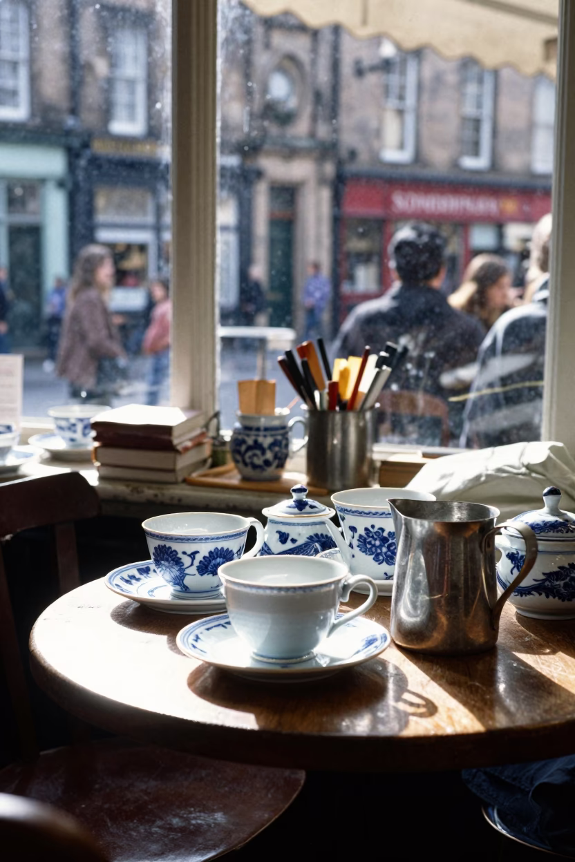 Cafe Table in Edinburgh in in Edinburgh, United Kingdom