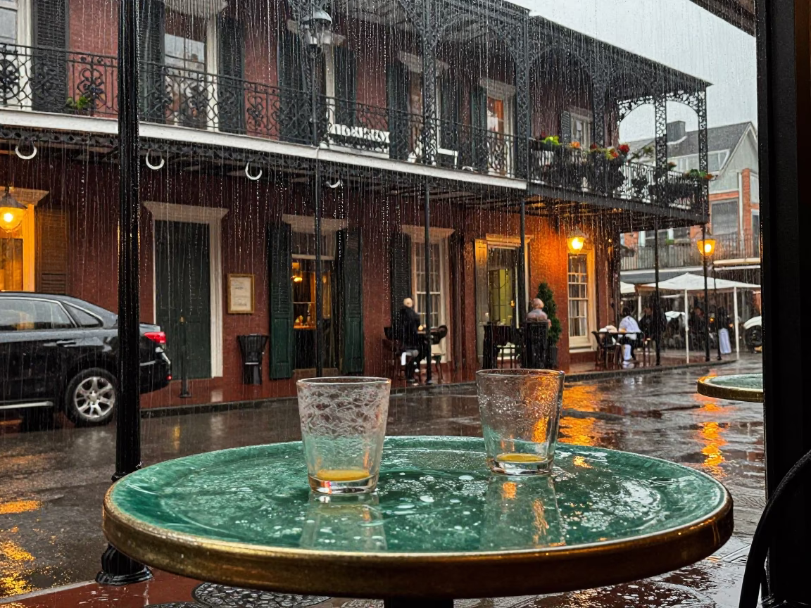 Café Table in New Orleans in in New Orleans, Louisiana, United States