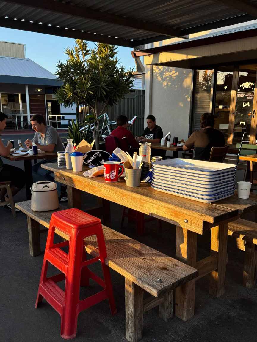 Cafe Table in Perth in in Perth, Western Australia, Australia