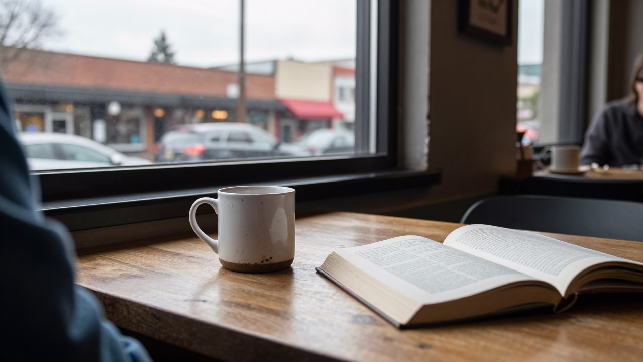 Cafe Table in Portland in in Portland, Oregon, United States