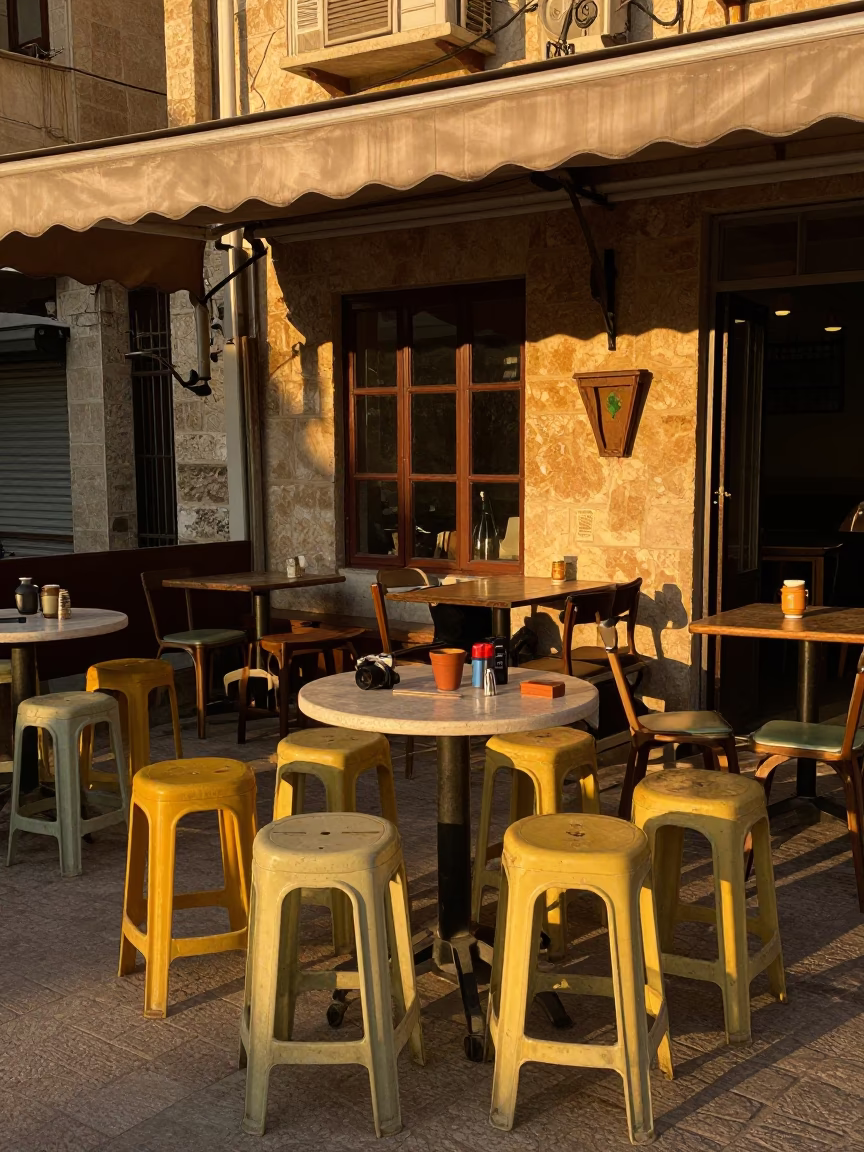 Café Terrace in Beirut in in Beirut, Lebanon