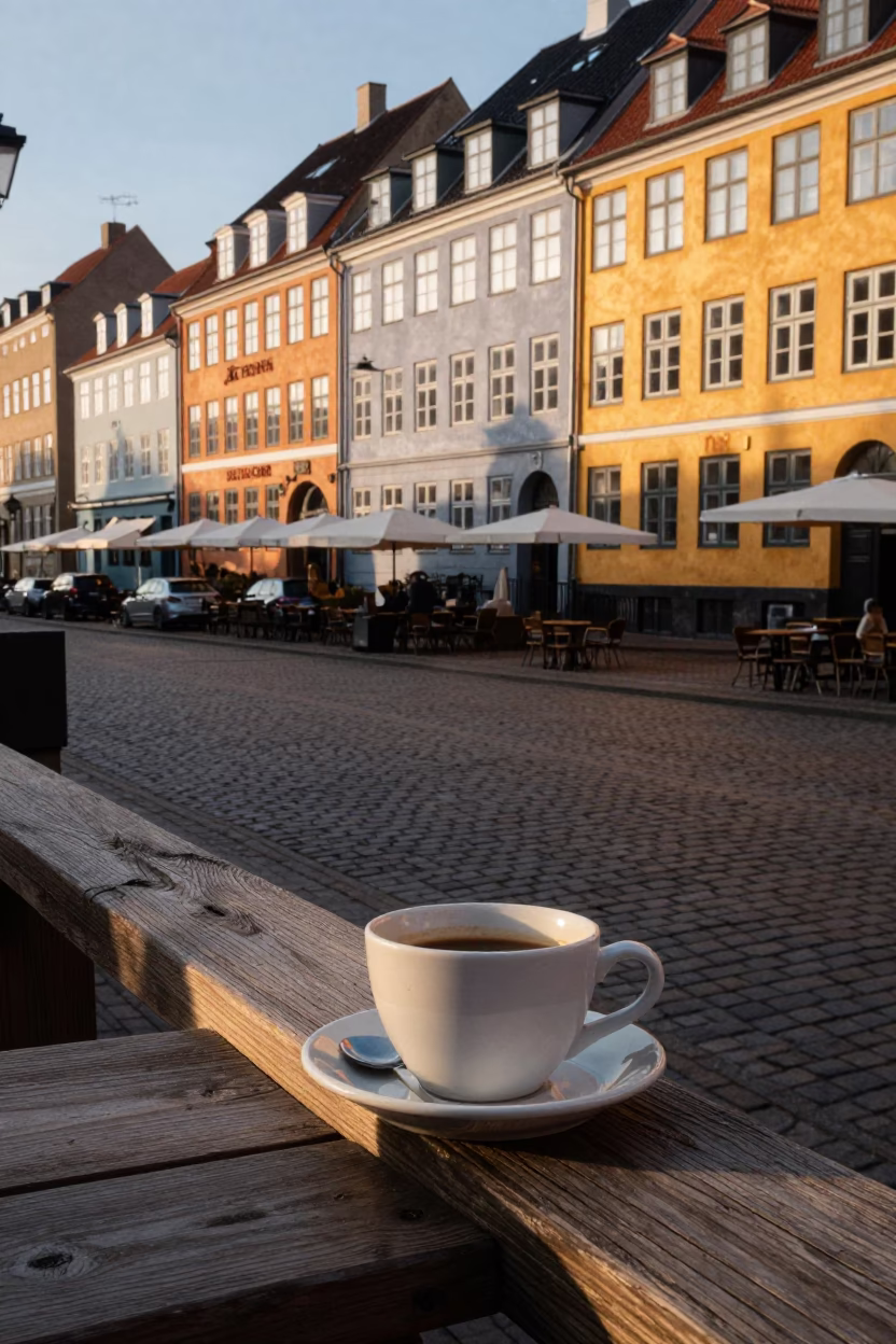 Café Terrace in Copenhagen in in Copenhagen, Denmark