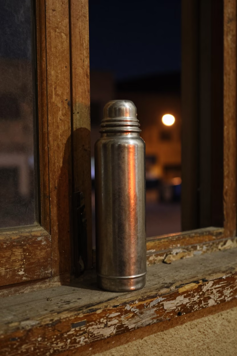 Cairo Dented Metal Thermos in in Cairo, Egypt
