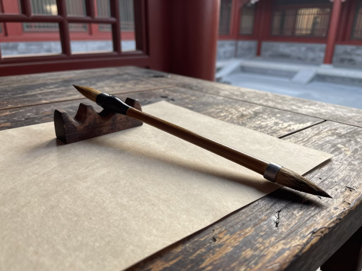 Calligraphy Brush in Beijing in in Beijing, China