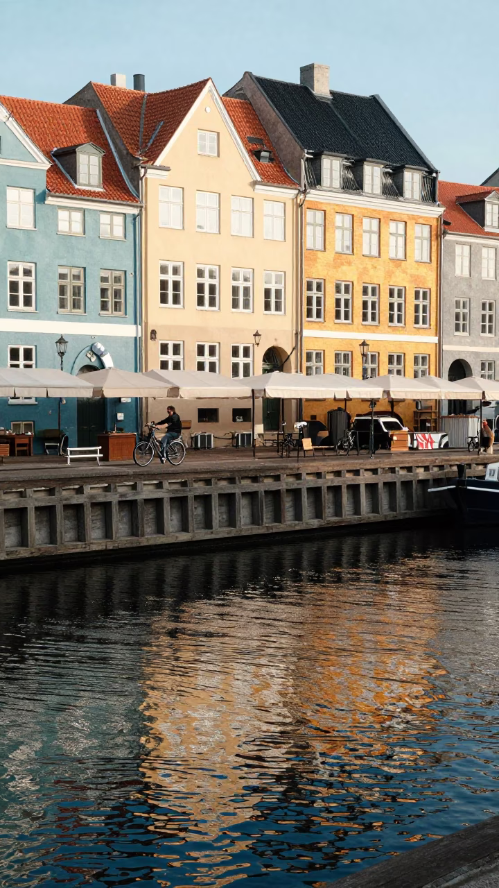 Canal Dock in Copenhagen in in Copenhagen, Denmark