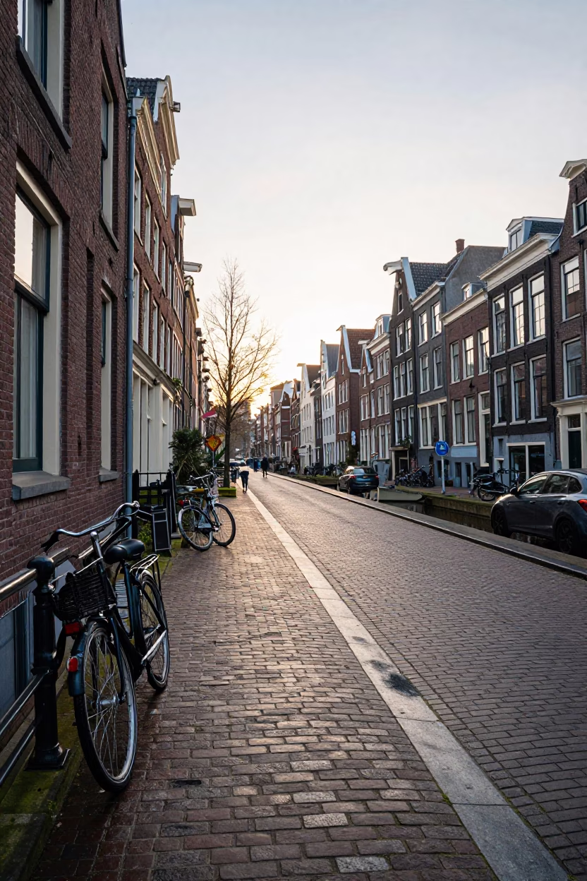 Canal Street in Amsterdam in in Amsterdam, Netherlands