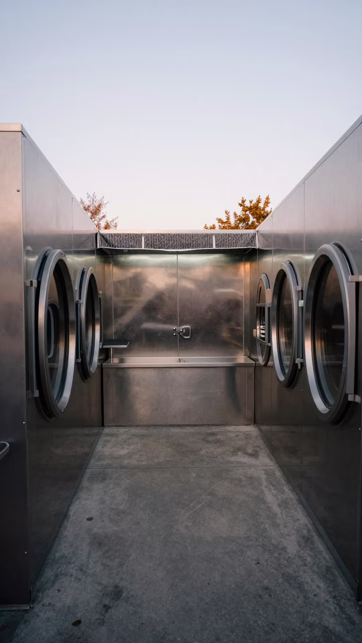 Canary Cover Laundry Shelf Grooming Bay Toronto in inside a grooming bay in Toronto