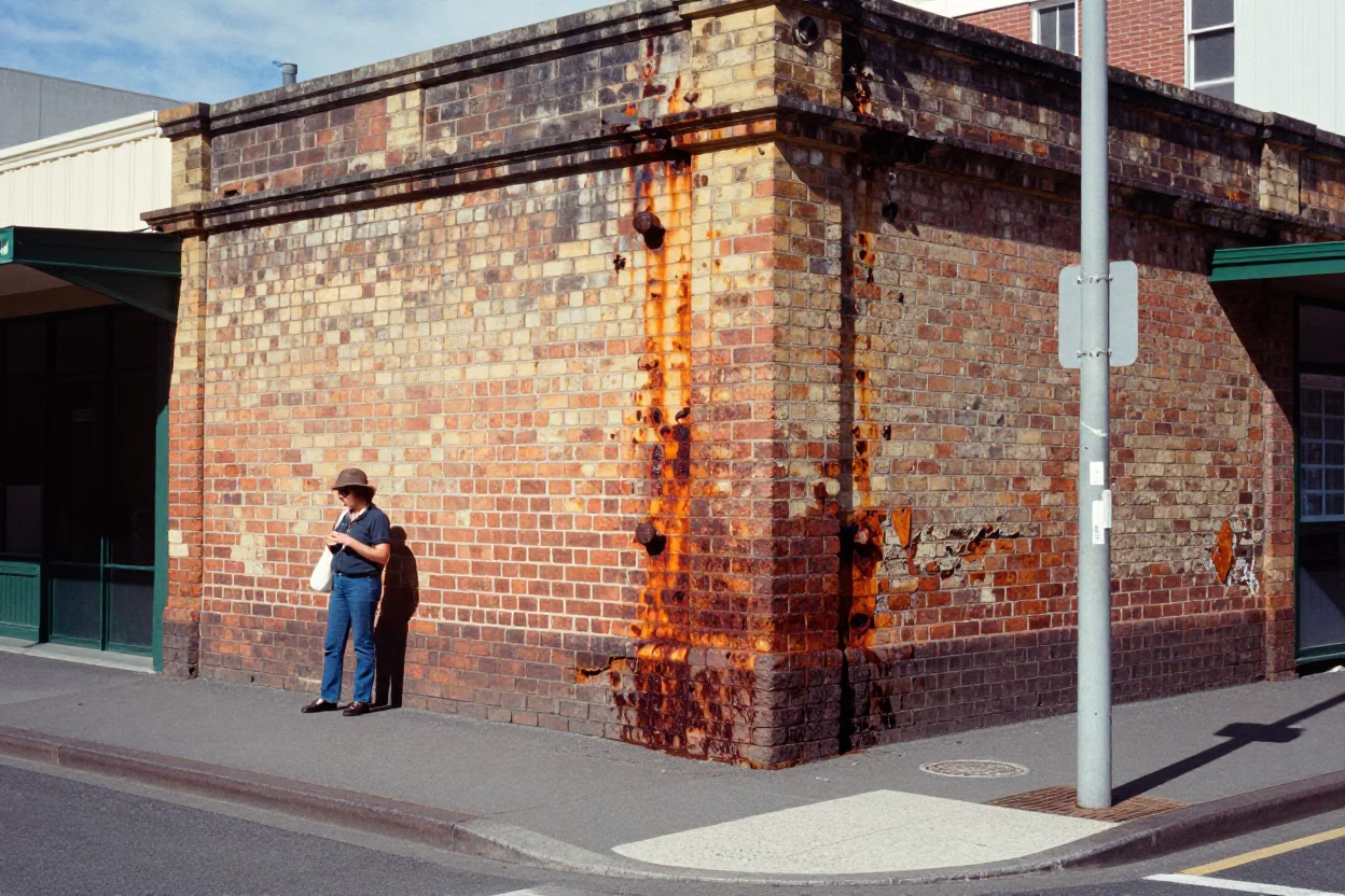 Candid Hobart Street Scene Midday Rust and Urban Decay Tasmania Australia in in Hobart, Tasmania, Australia