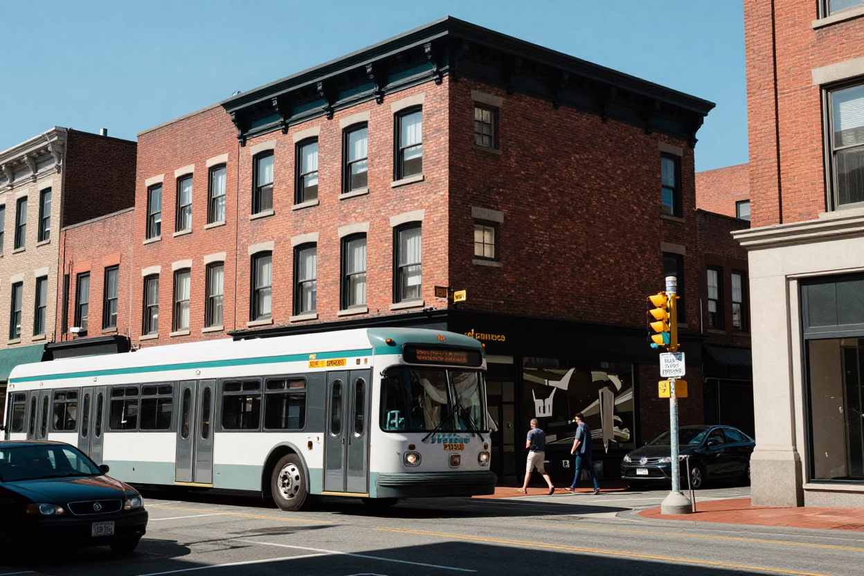 Candid Midday Street Scene in Historic Portland Oregon with Urban Details and Local Life in in Portland, Oregon, United States