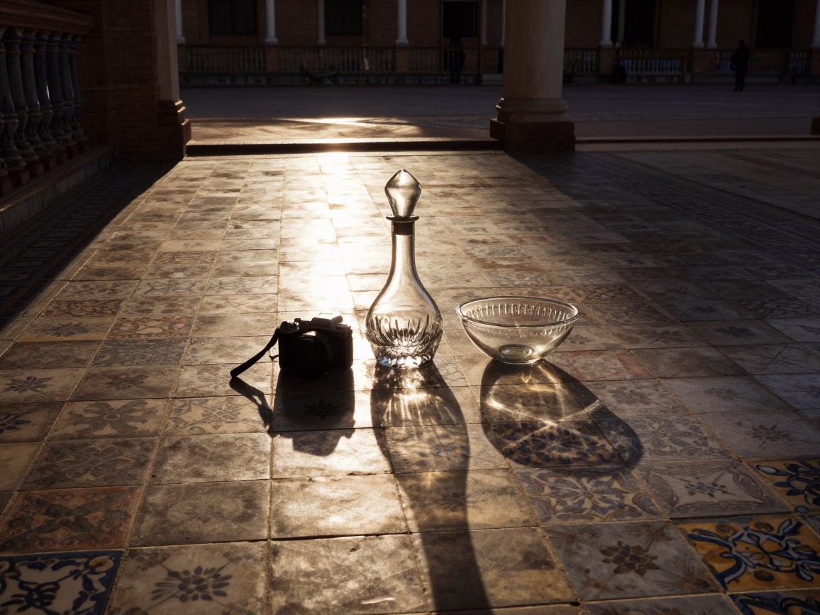 Candid Moment in Seville at The Late Afternoon Light in in Seville, Spain