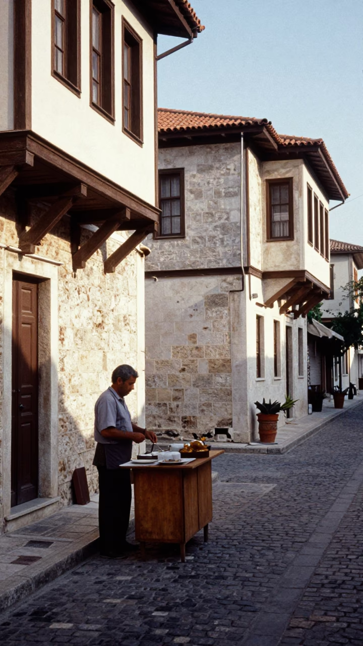 Candid Street Scene in Athens Greece Early Afternoon with Local Elements in in Athens, Greece