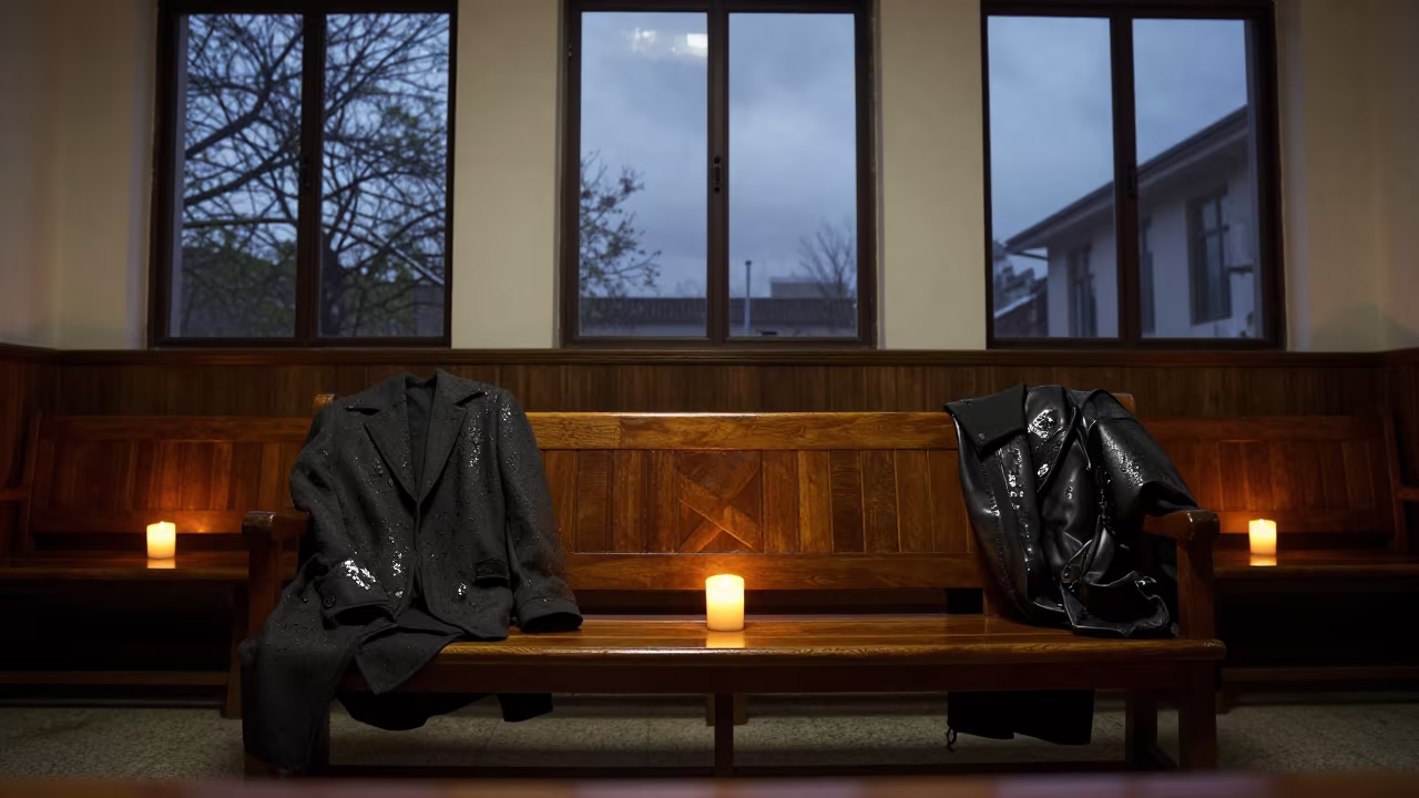 Candlelit Vigil at Nanjing Courthouse Bench in in a community center hall in Nanjing