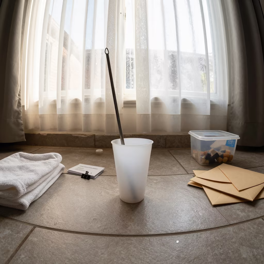 Canopy Stake Cup Grooming Bay Dawn Istanbul in inside a grooming bay in Ortakoy, Istanbul