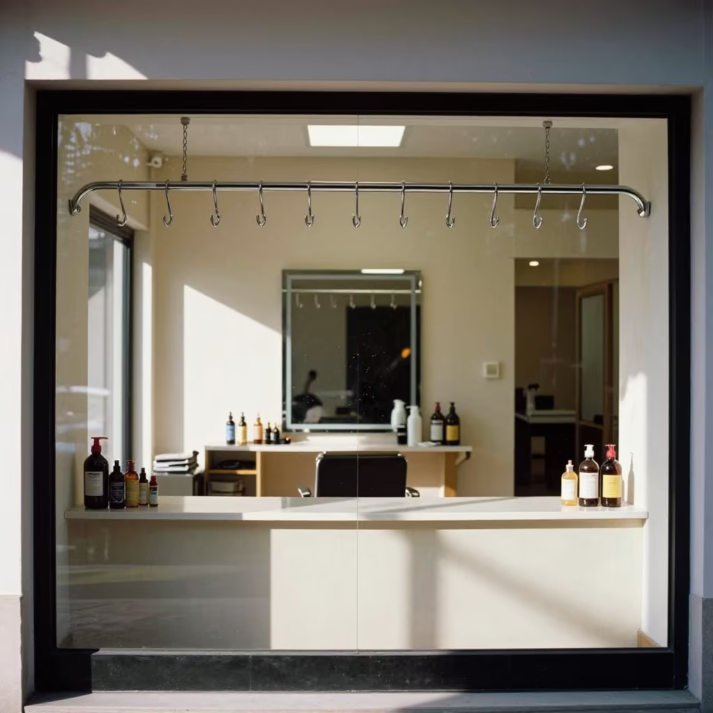 Cape Hook Rail in Bidar Salon Midday Light in inside a salon row in Bidar