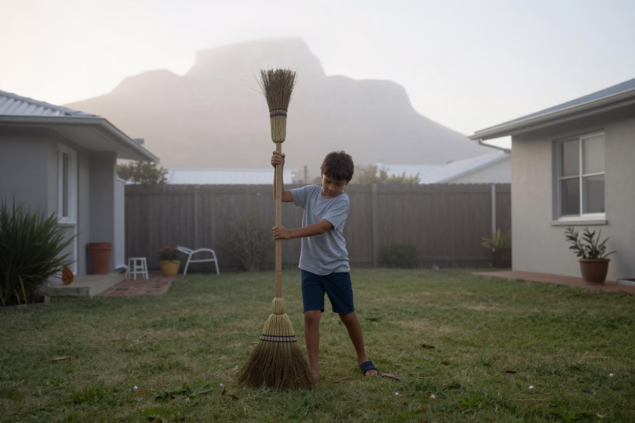 Cape Town Child Playing in in Cape Town, South Africa