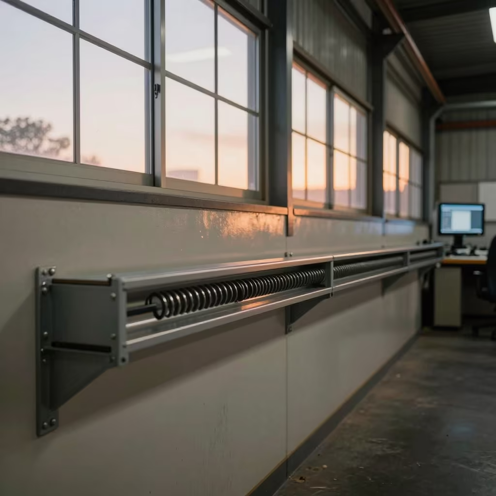 Cape Town Dock Rail in Honeyed Evening Light in at a fulfillment packing station in Cape Town