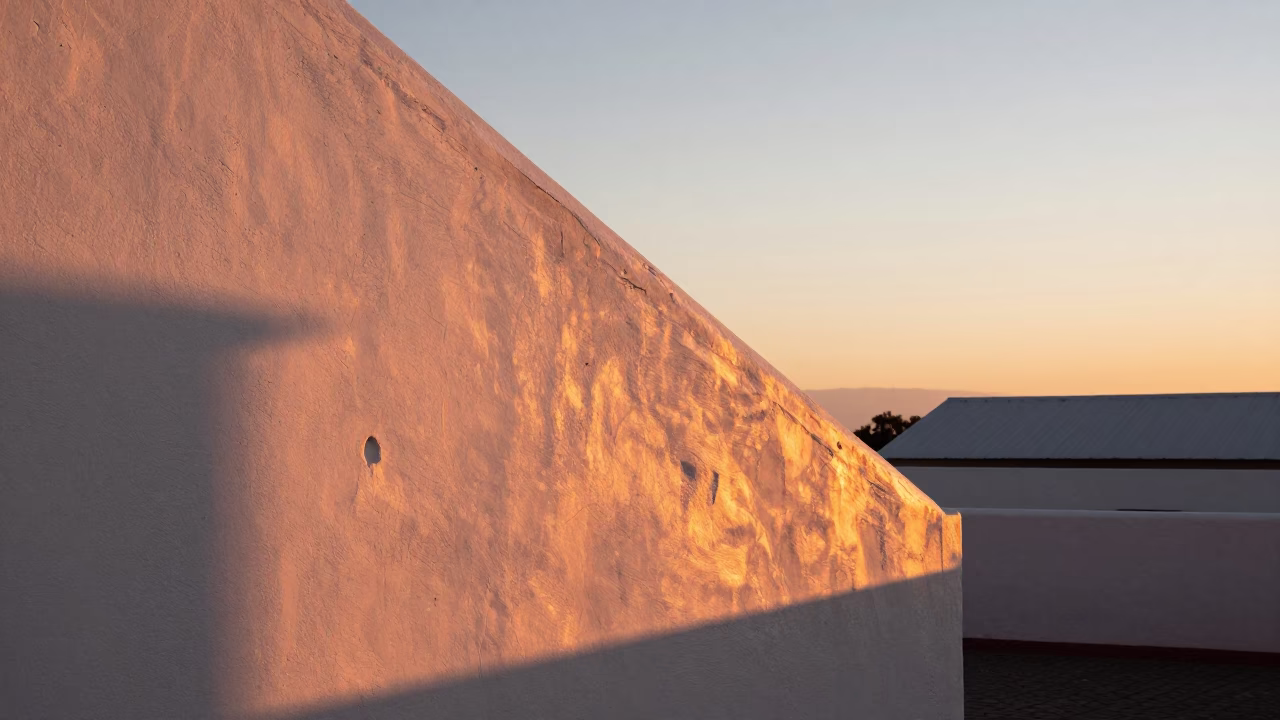 Cape Town Hour Light at As The Sun Drops Toward The Horizon in in Cape Town, South Africa