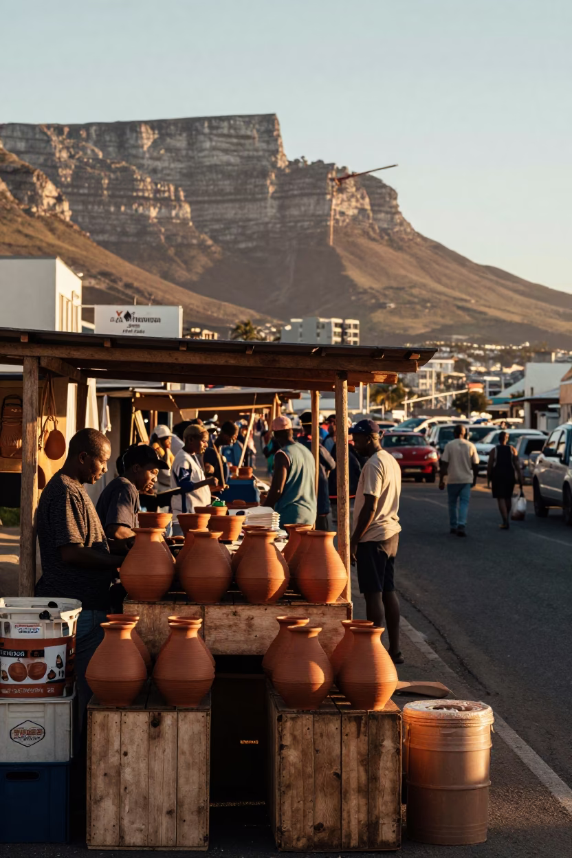Cape Town Late Afternoon at The Late Afternoon Light in in Cape Town, South Africa
