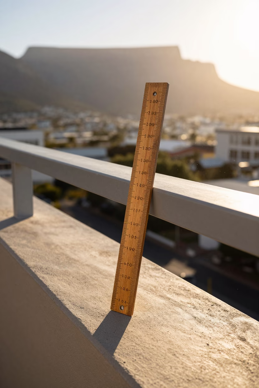 Cape Town Wooden Ruler in in Cape Town, South Africa