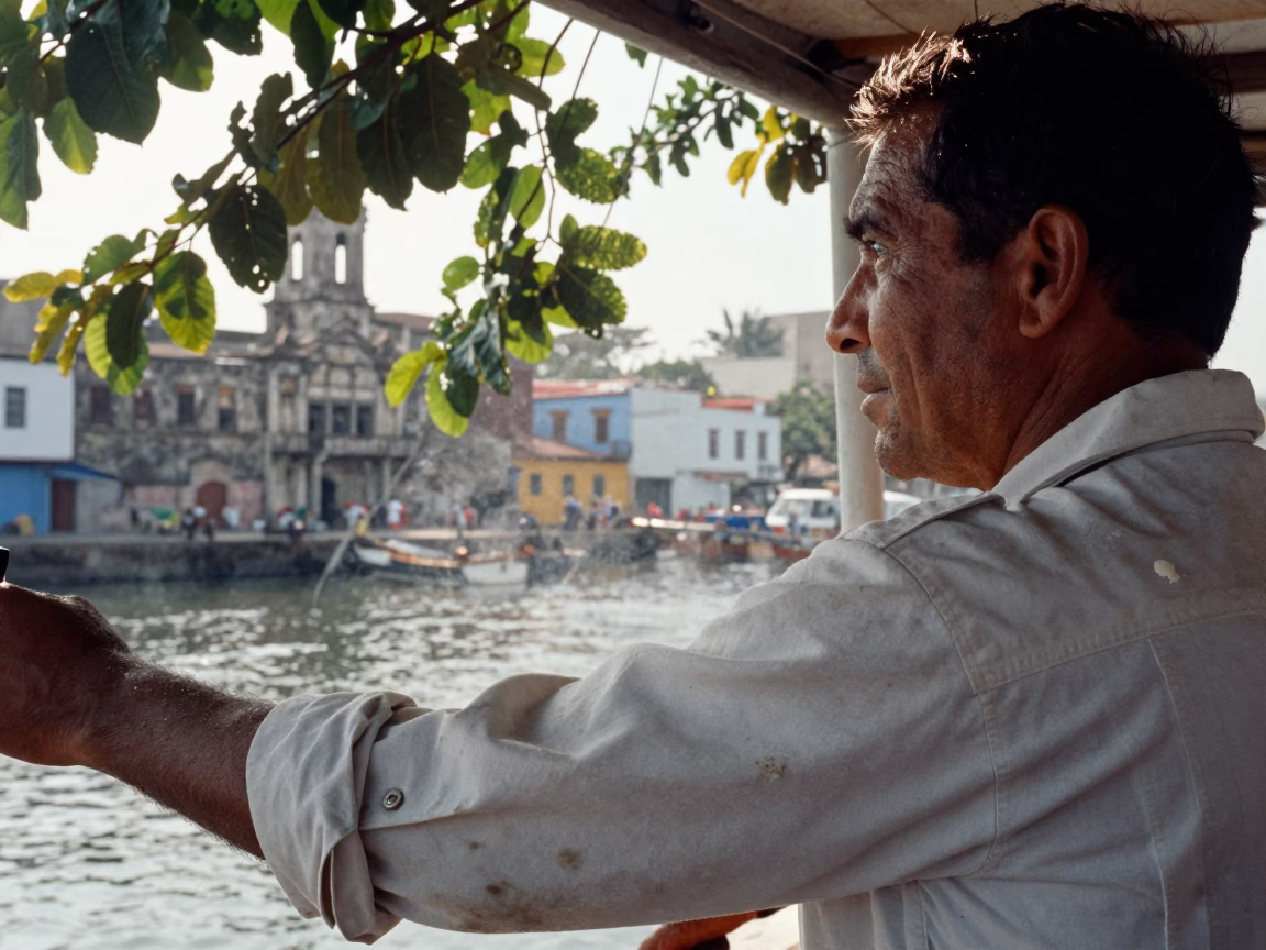 Captain Lanolin Cuffs Callao Late Afternoon in in the old quarter in Callao