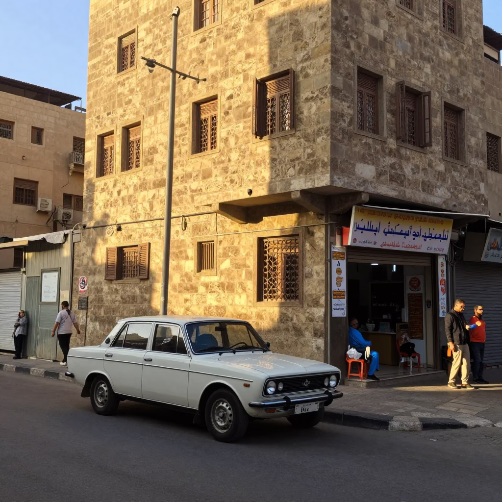 Car Rally just after sunrise in Cairo in in Cairo, Egypt