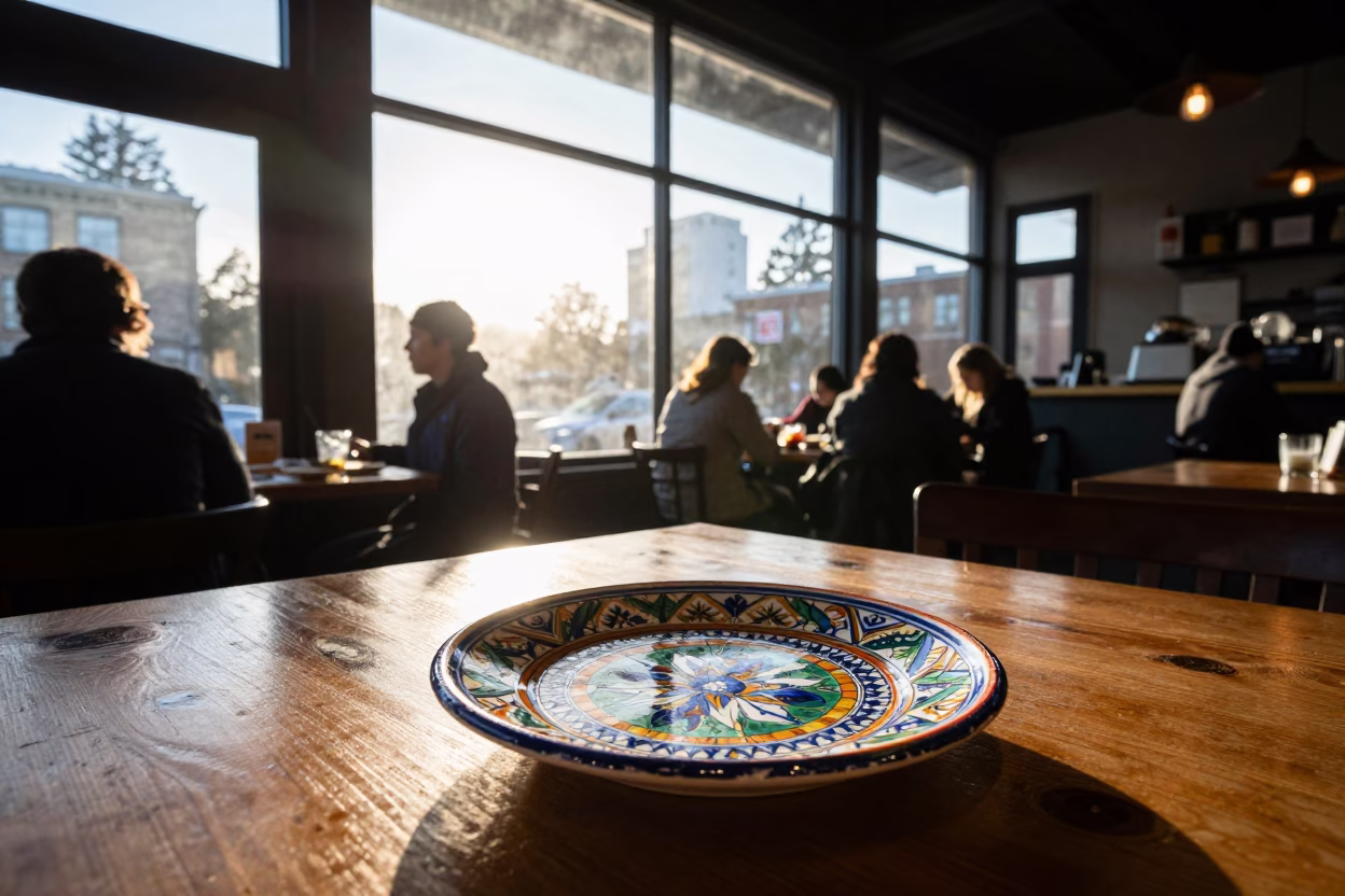 Carafe just after sunrise in Portland in in Portland, Oregon, United States