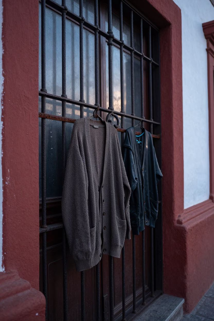 Cardigans at Early Morning Light in Quito in in Quito, Ecuador