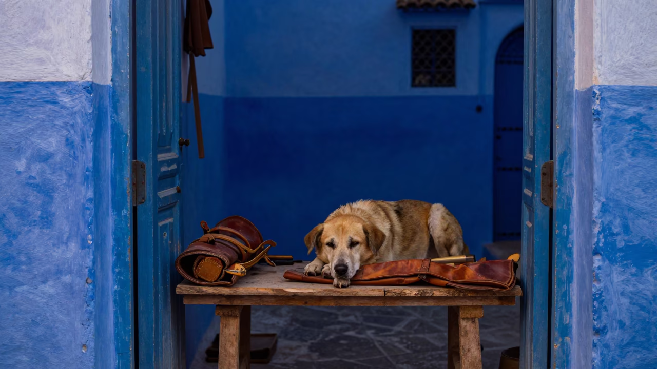 Carpenter's Workspace in Essaouira in in Essaouira, Morocco