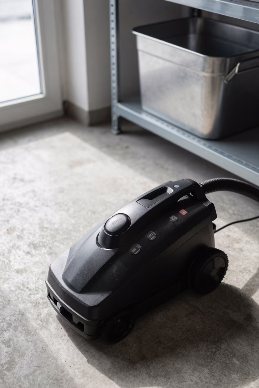 Carpet Cleaner Keyboard in Winter Stockroom in inside a stockroom behind the sales floor in Prayagraj