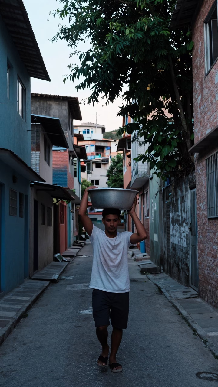 Carrying Basin in Rio De Janeiro in in Rio de Janeiro, Brazil