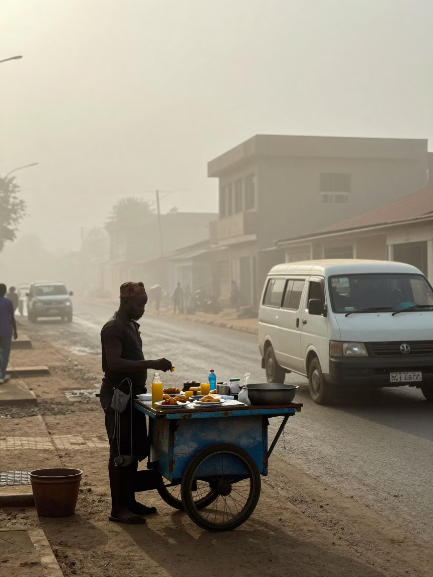 Cart Breakfast in Dakar in in Dakar, Senegal