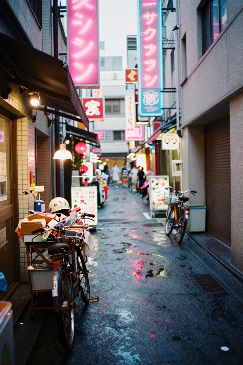 Cart Clutter in Osaka in in Osaka, Japan