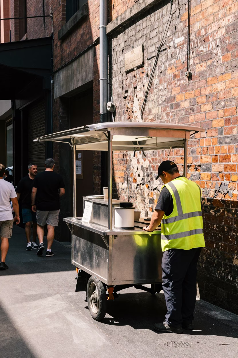 Cart Worker in Melbourne in in Melbourne, Victoria, Australia