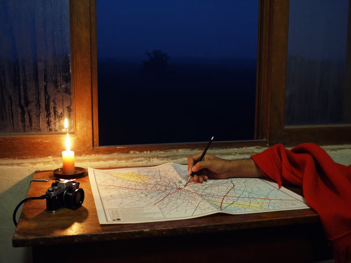 Cartographer Drawing Map in Dhaka Rehearsal Room in in a rehearsal room in Shankhari Bazaar, Dhaka