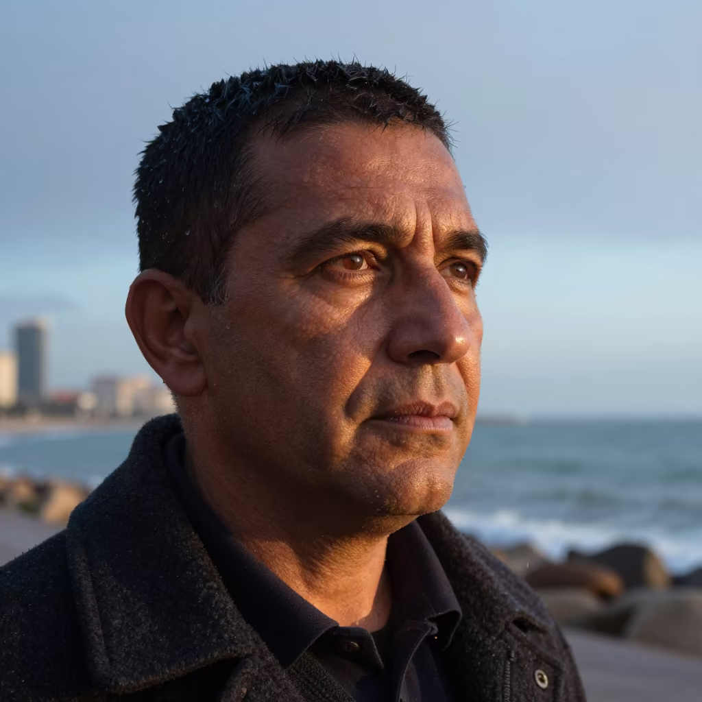 Casablanca Sniper Instructor Dawn Portrait in near Corniche, Casablanca