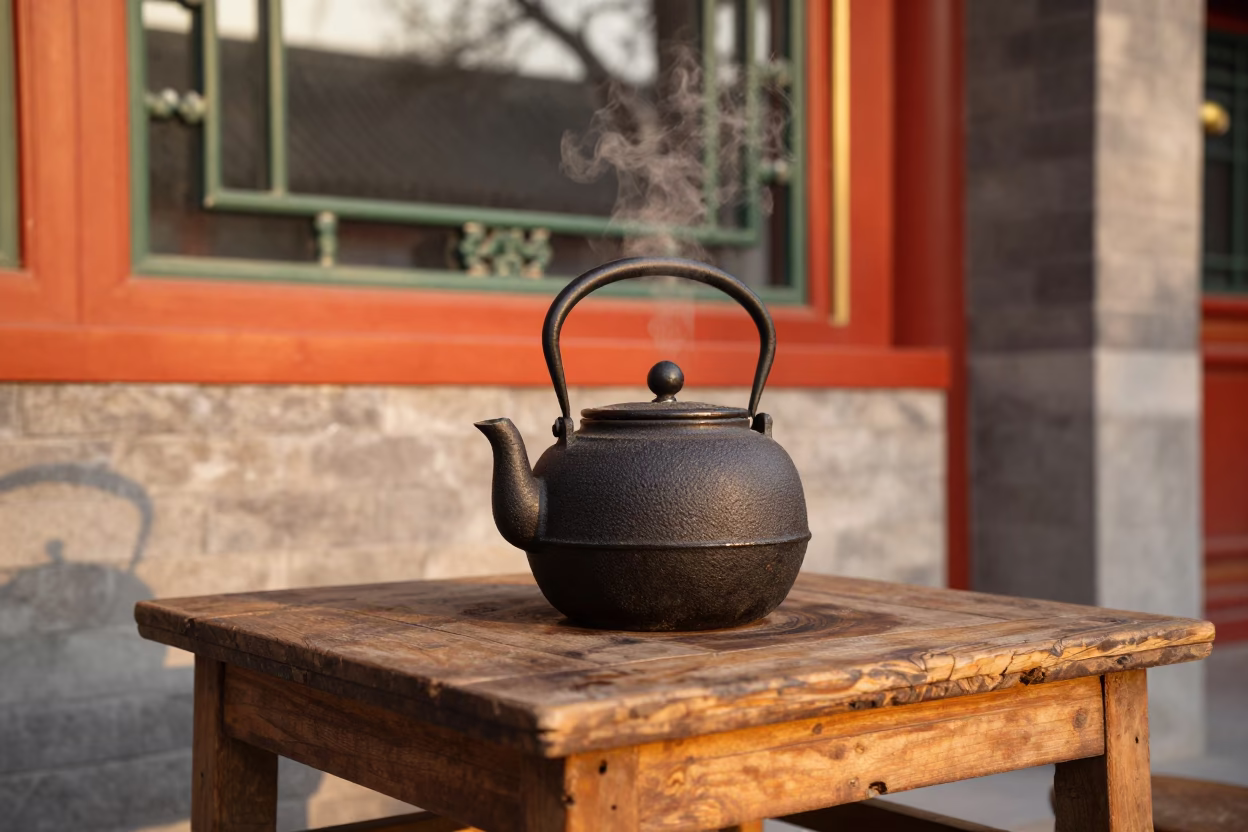 Cast Iron Tea Kettle in Beijing in in Beijing, China